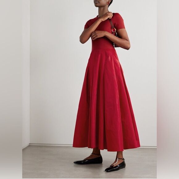 NWT STAUD HOPPER DRESS in ROUGE - Picture 8 of 16